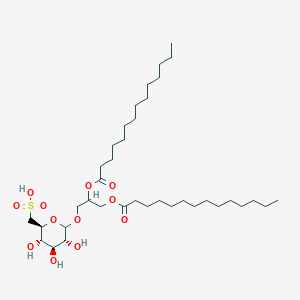 molecular formula C37H70O12S B1262566 1,2-二十四烷酰-3-(6-磺基奎诺戊吡喃糖基)甘油 