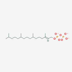 molecular formula C20H39O7P2-3 B1262568 (E)-3,7,11,15-tetramethylhexadec-2-en-1-yl diphosphate(3-) 
