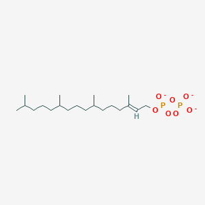 (E)-3,7,11,15-tetramethylhexadec-2-en-1-yl diphosphate(3-)