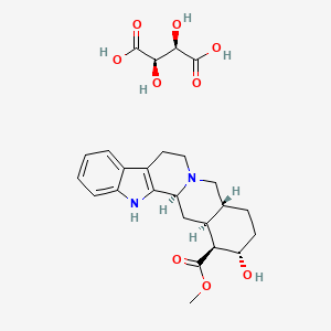 molecular formula C25H32N2O9 B1262570 酒石酸钩吻柳碱 CAS No. 63989-78-6