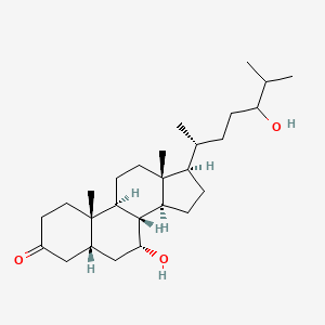 molecular formula C27H46O3 B1262573 7alpha,24-Dihydroxy-5beta-cholestan-3-one 