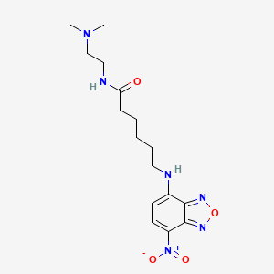 molecular formula C16H24N6O4 B1262591 HCK-123 染料 