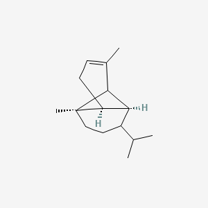 molecular formula C15H24 B1262597 1,3-二甲基-8-(1-甲基乙基)-三环[4.4.0.02,7]癸-3-烯 