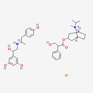 B1262602 Fenoterol-ipratropium CAS No. 438627-65-7