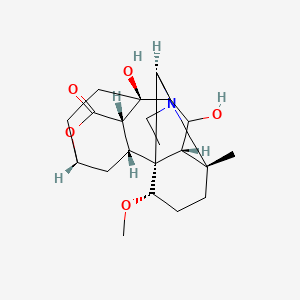 (1S,2R,3S,6S,9S,11R,14R,17S,18R,19S)-12-ethyl-9,19-dihydroxy-17-methoxy-14-methyl-5-oxa-12-azahexacyclo[8.7.2.12,6.01,11.03,9.014,18]icosan-4-one