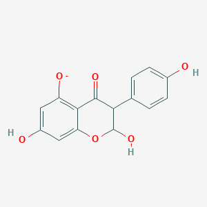 molecular formula C15H11O6- B1262618 2-Hydroxy-2,3-dihydrogenistein-7-olate 