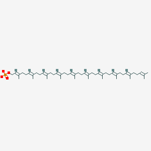 molecular formula C50H81O4P-2 B1262621 Decaprenol phosphate(2-) 