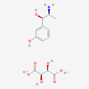 3-[(1R,2S)-2-amino-1-hydroxypropyl]phenol dihydrogen (2R,3R)-2,3-dihydroxybutanedioate