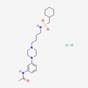 molecular formula C23H39ClN4O3S B1262640 Naluzotan hydrochloride CAS No. 740873-82-9