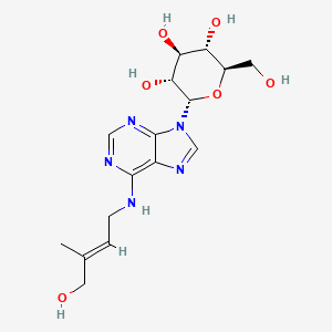 molecular formula C16H23N5O6 B1262651 trans-zeatin-9-N-glucoside 