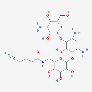 D-Streptamine, O-3-amino-3-deoxy-alpha-D-glucopyranosyl-(1-->6)-O-[6-deoxy-6-[(1-oxo-5-hexyn-1-yl)amino]-alpha-D-glucopyranosyl-(1-->4)]-2-deoxy-