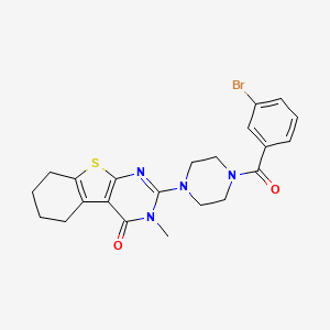 2-{4-[(3-bromophenyl)carbonyl]piperazin-1-yl}-3-methyl-5,6,7,8-tetrahydro[1]benzothieno[2,3-d]pyrimidin-4(3H)-one