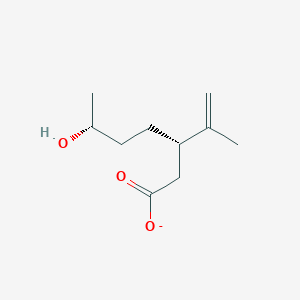 (3S,6R)-6-hydroxy-3-isopropenylheptanoate