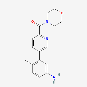 [5-(5-Amino-2-methylphenyl)pyridin-2-yl]-morpholin-4-ylmethanone