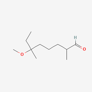 molecular formula C11H22O2 B1262660 6-甲氧基-2,6-二甲基辛醛 CAS No. 929253-05-4