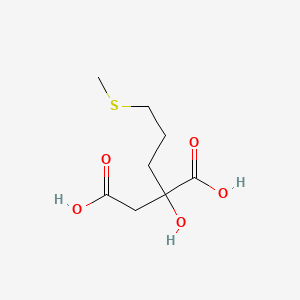 molecular formula C8H14O5S B1262669 2-(3-Methylthiopropyl)malic acid 