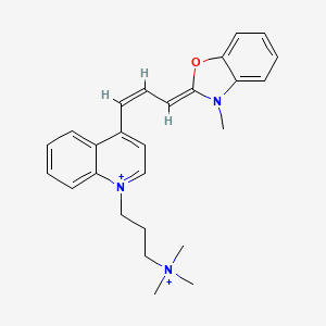 molecular formula C26H31N3O+2 B1262677 Yo-Pro-3(2+) 