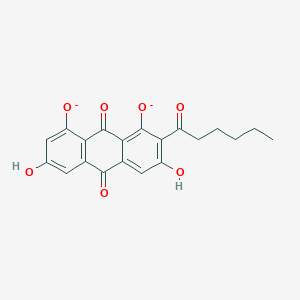 molecular formula C20H16O7-2 B1262679 Norsolorinate(2-) 