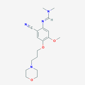 N'-{2-Cyano-5-methoxy-4-[3-(morpholin-4-yl)propoxy]phenyl}-N,N-dimethylmethanimidamide