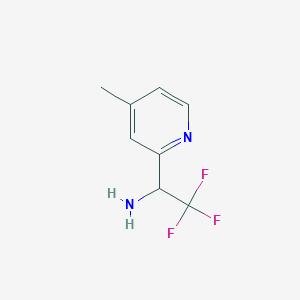 2,2,2-Trifluoro-1-(4-methyl-pyridin-2-YL)-ethylamine