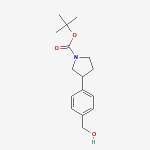 Tert-butyl 3-(4-(hydroxymethyl)phenyl)pyrrolidine-1-carboxylate