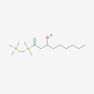 2-{Dimethyl[(trimethylsilyl)methyl]silyl}dec-1-EN-4-OL