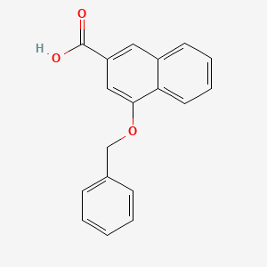 2-Naphthalenecarboxylic acid, 4-(phenylmethoxy)