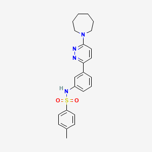 N-[3-[6-(1-azepanyl)-3-pyridazinyl]phenyl]-4-methylbenzenesulfonamide