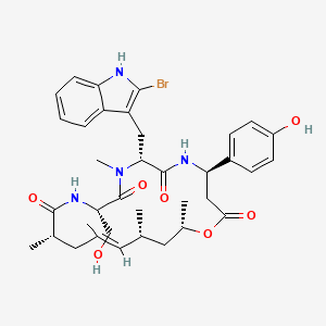molecular formula C36H45BrN4O7 B1262699 Jaspamide E 