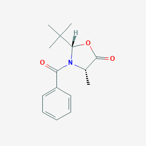 molecular formula C15H19NO3 B012627 3-Benzoyl-2-2(1,1-dimethylethyl)-4-methyl-5-oxazolidinone CAS No. 104057-64-9