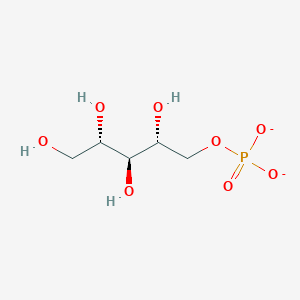 molecular formula C5H11O8P-2 B1262701 D-ribitol 5-phosphate(2-) 