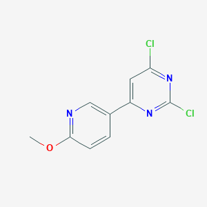 2,4-Dichloro-6-(6-methoxy-3-pyridinyl)pyrimidine