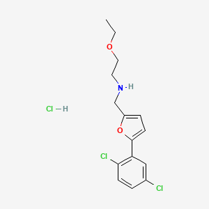 N-((5-(2,5-dichlorophenyl)furan-2-yl)methyl)-2-ethoxyethanamine hydrochloride