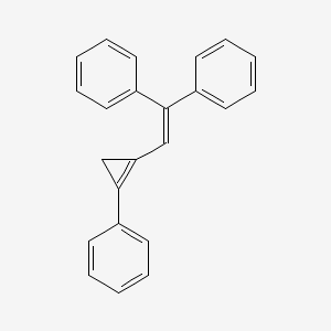 1,1'-[2-(2-Phenylcycloprop-1-en-1-yl)ethene-1,1-diyl]dibenzene