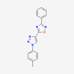 5-[1-(4-Methylphenyl)-1H-1,2,3-triazol-4-yl]-3-phenyl-1,2,4-oxadiazole