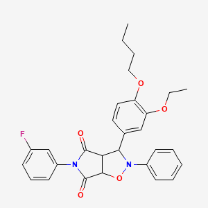 3-(4-butoxy-3-ethoxyphenyl)-5-(3-fluorophenyl)-2-phenyldihydro-2H-pyrrolo[3,4-d][1,2]oxazole-4,6(3H,5H)-dione