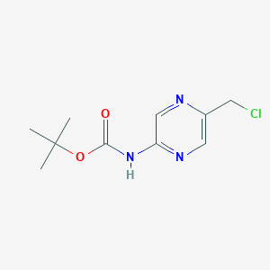 Tert-butyl 5-(chloromethyl)pyrazin-2-ylcarbamate