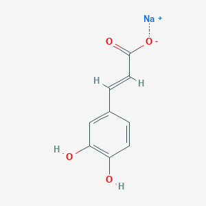 molecular formula C9H7NaO4 B1262708 Sodium caffeate 