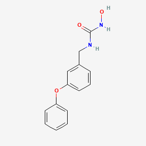 molecular formula C14H14N2O3 B12627087 N-Hydroxy-N'-[(3-phenoxyphenyl)methyl]urea CAS No. 919996-75-1