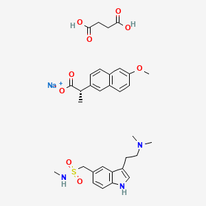 molecular formula C32H40N3NaO9S B1262710 Treximet CAS No. 811794-26-0