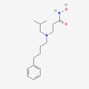 N-Hydroxy-N~3~-(2-methylpropyl)-N~3~-(4-phenylbutyl)-beta-alaninamide