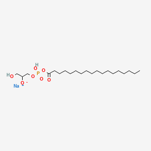 Sodium 1-hydroxy-3-{[hydroxy(octadecanoyloxy)phosphoryl]oxy}propan-2-olate