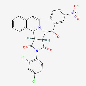 (11S,12R,16S)-14-(2,4-dichlorophenyl)-11-(3-nitrobenzoyl)-10,14-diazatetracyclo[8.6.0.02,7.012,16]hexadeca-2,4,6,8-tetraene-13,15-dione