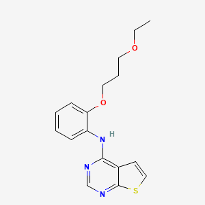 N-[2-(3-Ethoxypropoxy)phenyl]thieno[2,3-D]pyrimidin-4-amine