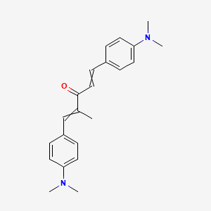 molecular formula C22H26N2O B12627150 1,5-Bis[4-(dimethylamino)phenyl]-2-methylpenta-1,4-dien-3-one CAS No. 919079-82-6