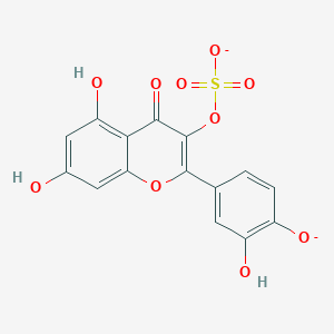 molecular formula C15H8O10S-2 B1262729 槲皮素 3-硫酸(2-) 