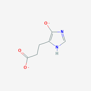 molecular formula C6H6N2O3-2 B1262730 5-(2-羧酸乙基)-4-氧代-4,5-二氢-1H-咪唑-5-酰胺 