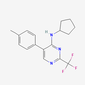 n-Cyclopentyl-5-(4-methylphenyl)-2-(trifluoromethyl)pyrimidin-4-amine