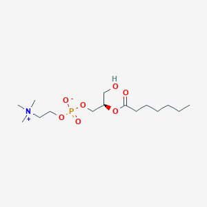 molecular formula C15H32NO7P B1262739 2-Heptanoyl-sn-glycero-3-phosphocholine 