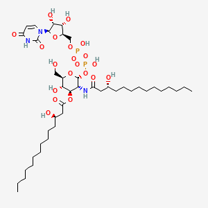 molecular formula C43H77N3O20P2 B1262753 UDP-2,3-bis[(3R)-3-hydroxytetradecanoyl]-alpha-D-glucosamine 